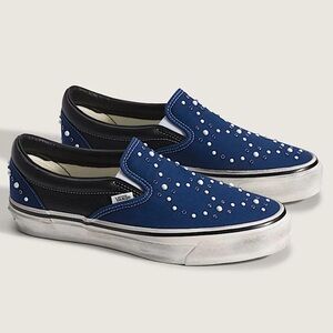 💙 VANS SLIP ON 98 LUX PEARLIZED BLUE 🖤